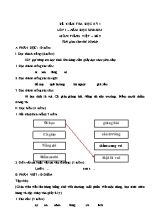 Đề kiểm tra Học kỳ I môn Tiếng Việt Lớp 1 - Đề số 5 - Năm học 2020-2021 (Bộ sách Chân trời sáng tạo)